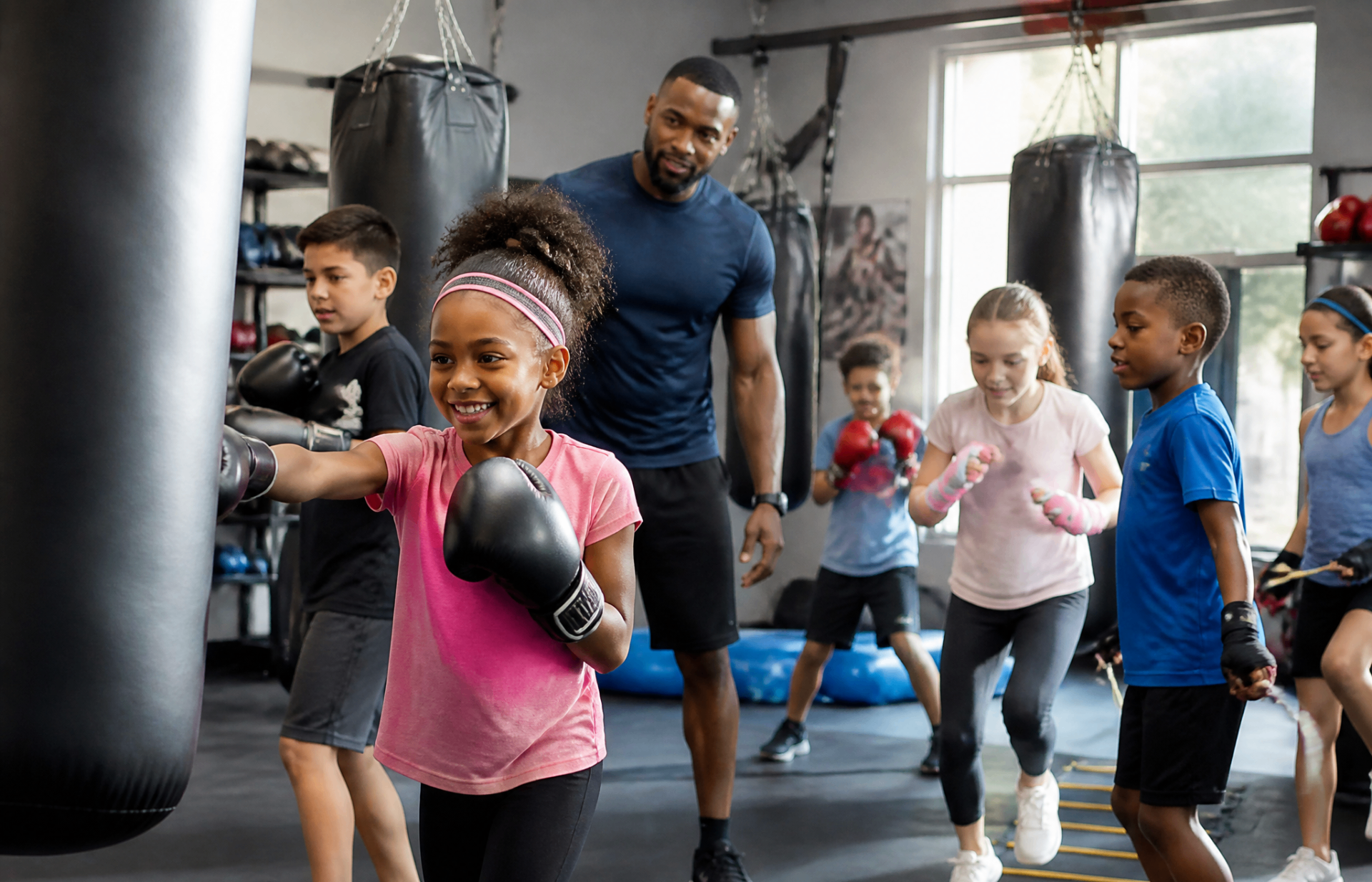 Kids training at Hammer Boxing Club